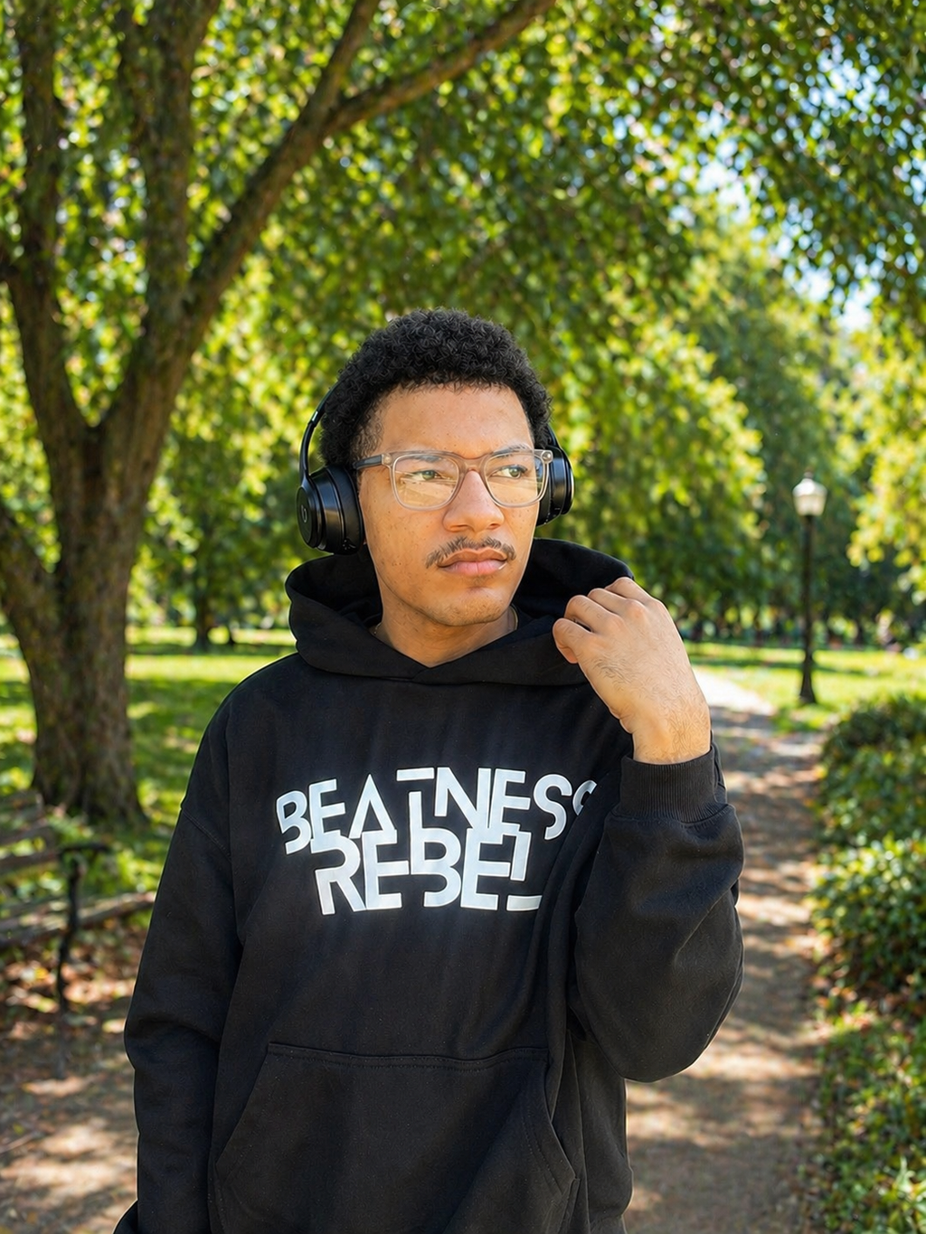Escape Reality Drop-Shoulder Hoodie