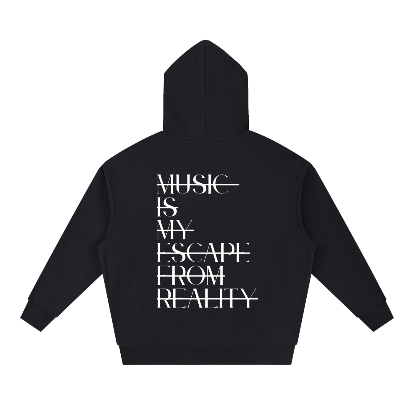 Escape Reality Drop-Shoulder Hoodie